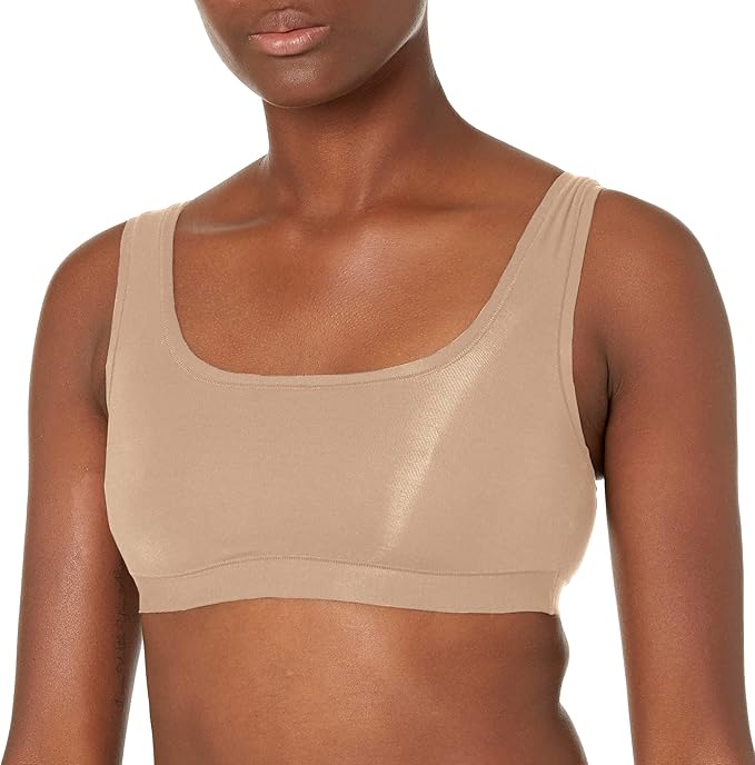 DKNY Modal Scoop Neck Bralette CASHMERE L