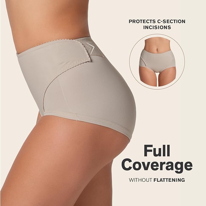 LEONISA Firm Compression Postpartum Panty BEIGE S