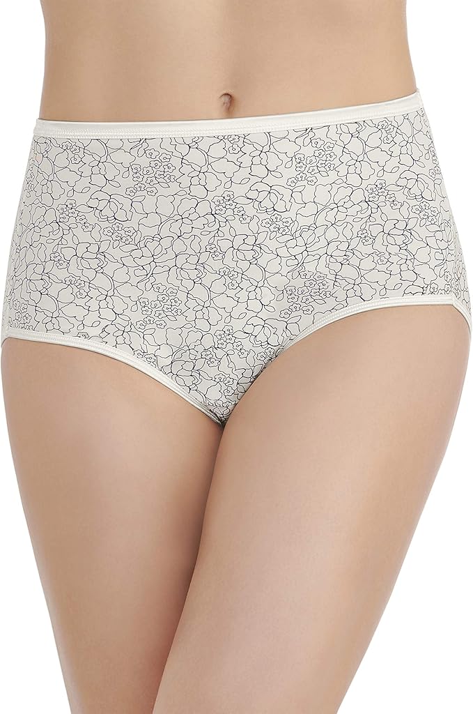 VANITY FAIR Illumination Brief Panties TRANQUIL LACE PRINT XL