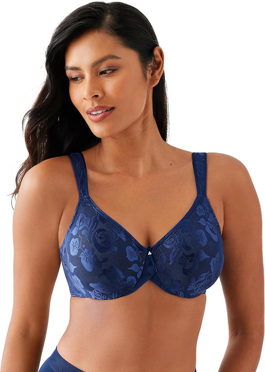WACOAL Awareness Unlined Full Figure Underwire Bra BLUE DEPTHS 42DD