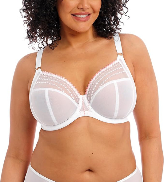 ELOMI Matilda Underwire Plunge Bra WHITE 42G