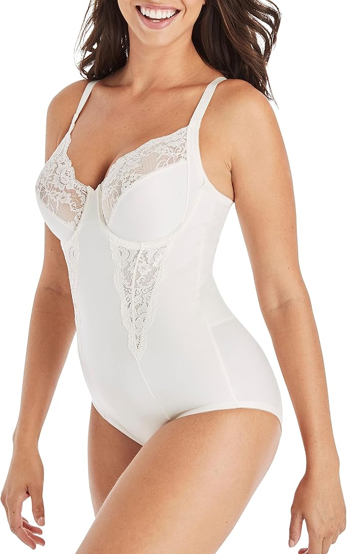MAIDENFORM Ultra Firm Body Shaper With Built-in Underwire Bra NUDE 40D