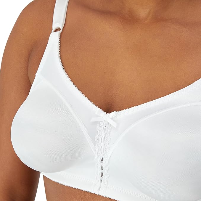 BALI Double Support Wireless Bra Comfortsoft Full-coverage WHITE 42B