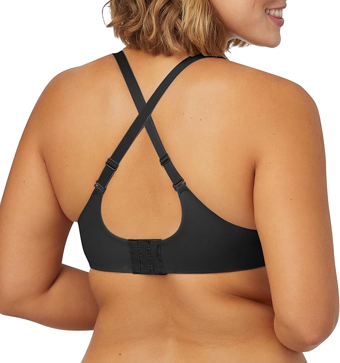 MAIDENFORM Comfort Devotion Underwire Bra, Convertible T-shirt BLACK 34D
