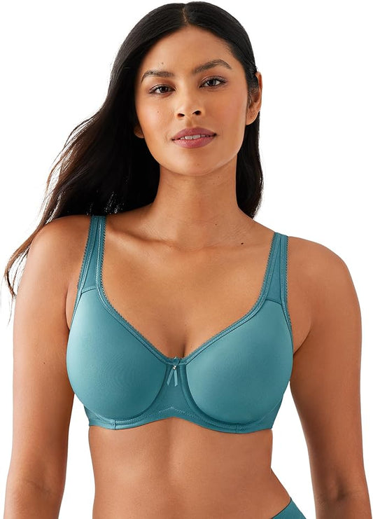 WACOAL Basic Beauty Lightly Padded Underwire Full Coverage T-Shirt Bra BLUE 36D