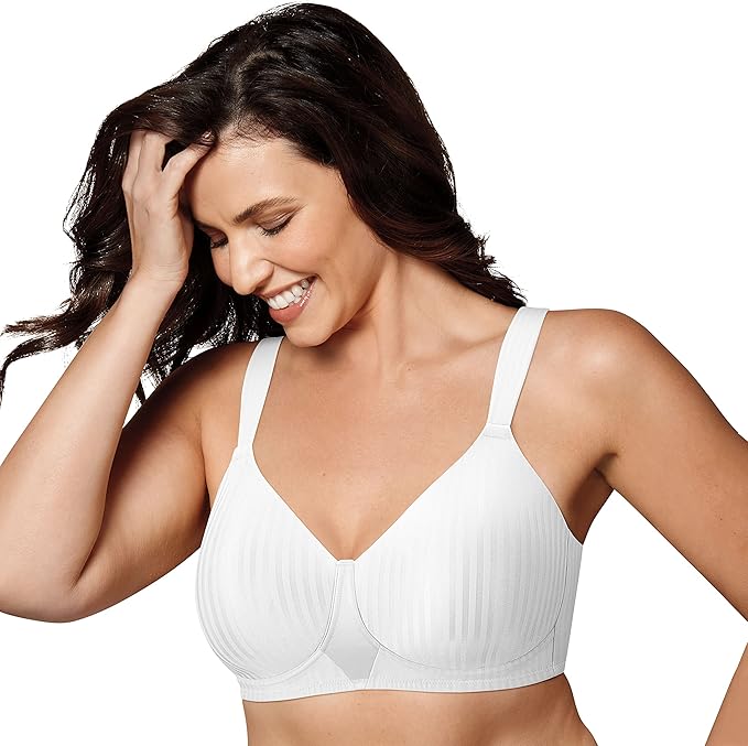 PLAYTEX Full-coverage T-shirt Bra for Full Figures WHITE 38DD