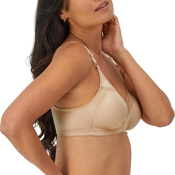 BALI Double Support Wireless Bra, Comfortsoft Full-coverage NUDE 34B
