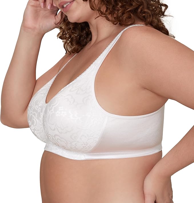 PLAYTEX 18 Hour Ultimate Lift and Support Wire Free Bra WHITE