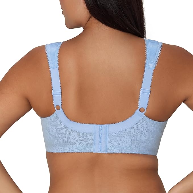 PLAYTEX Wireless Bra 18 Hour Plus-Size Bras Available Full Coverage BLUE 36C