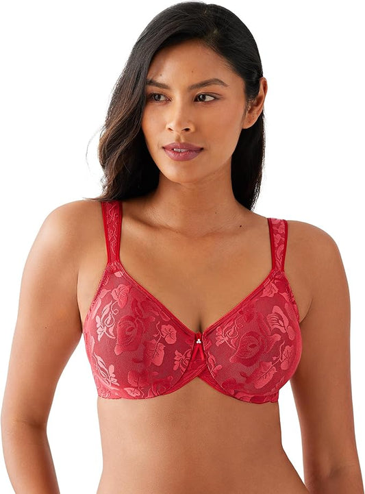 WACOAL Awareness Unlined Full Figure Underwire Bra RED 38D