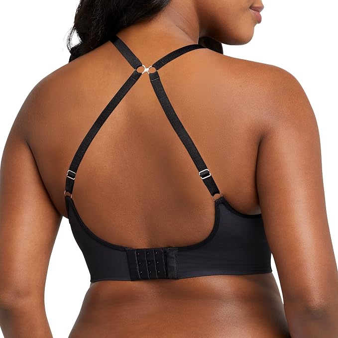 MAIDENFORM Push-up Bra, M Seamless Lift Longline Bralettes BLACK L