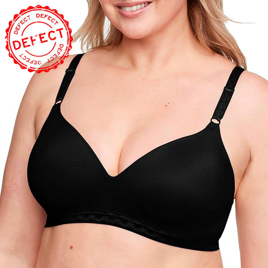NWD WARNER'S Cloud 9 Super Soft Wireless Lightly Lined Comfort Bra BLACK 38B