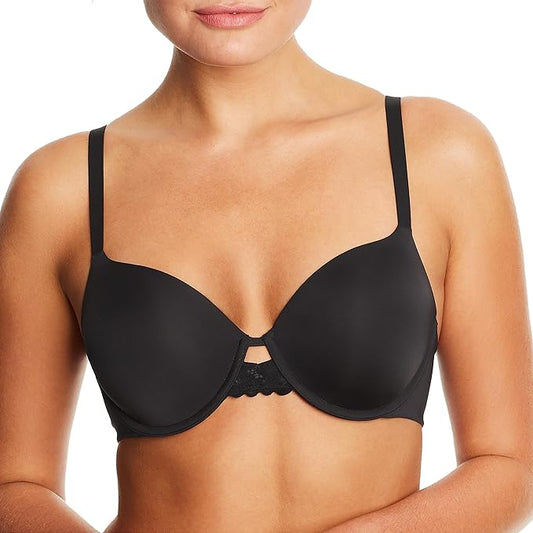 MAIDENFORM One Fab Fit Underwire Bra, Microfiber T-shirt Bra BLACK 36DD