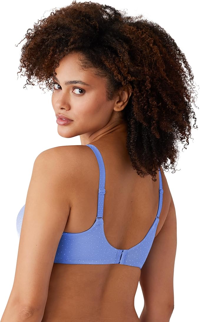 WACOAL Back Appeal Lightly Padded Full Coverage Wire Free T-Shirt Bra BLUE 34C