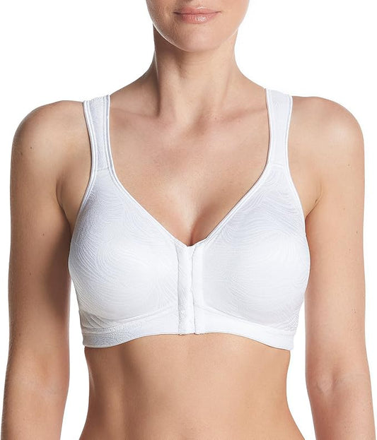 PLAYTEX Front Close Wirefree Back Support Posture Full Coverage WHITE 40D