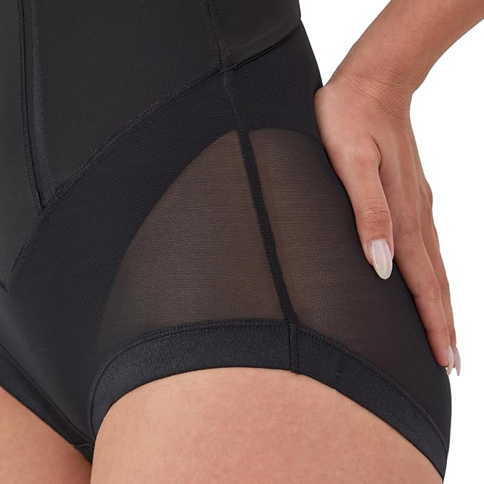 MAIDENFORM Shaper With Built-in Bra & Anti-static shapewear bodysuits BLACK 36D