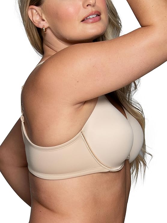 VANITY FAIR Full Figure Beauty Back Smoothing Bra 4 Way Stretch Fabric BEIGE 36C
