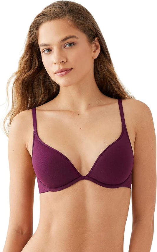 B.TEMPT´D Cotton to a Tee Plunge Convertible T-Shirt Bra PURPLE 32B