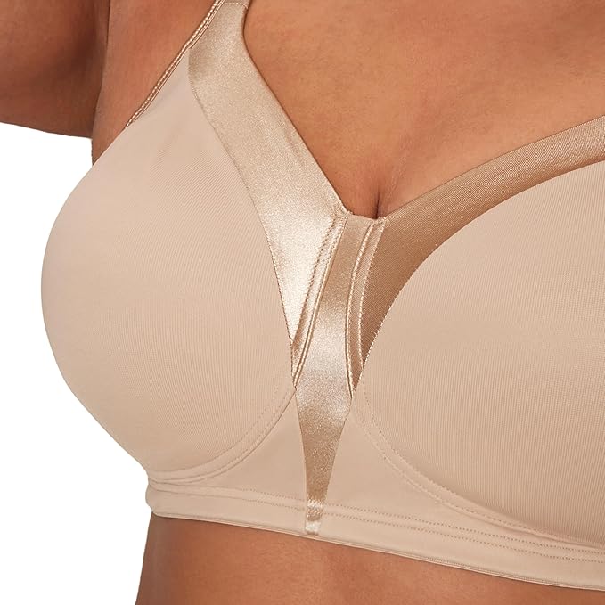 PLAYTEX Wireless Bra 18 Hour Plus-Size T-Shirt Bras Available Smoothing NUDE 38D