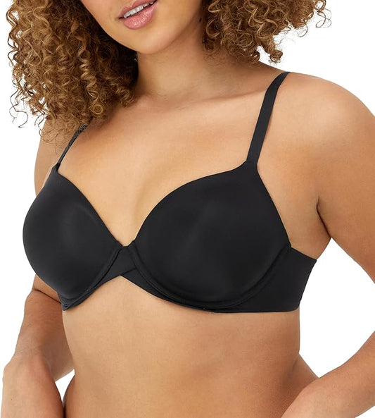 MAIDENFORM Demi Underwire Bra, One Fab Fit Lightly Padded BLACK 36A