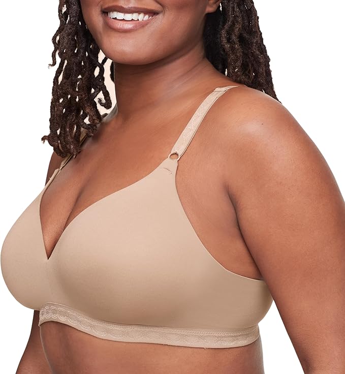 WARNER'S Cloud 9 Super Soft Wireless Lined Comfort Bra TOASTED ALMOND 38B