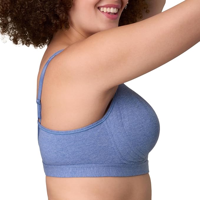PLAYTEX 18 Hour Plus-Size T-Shirt Bras Available CLASSIC DENIM HEATHER 38D