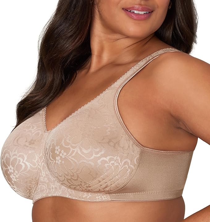 PLAYTEX Wireless Bra, 18 Hour Plus-Size Bra TOFEE 38DD