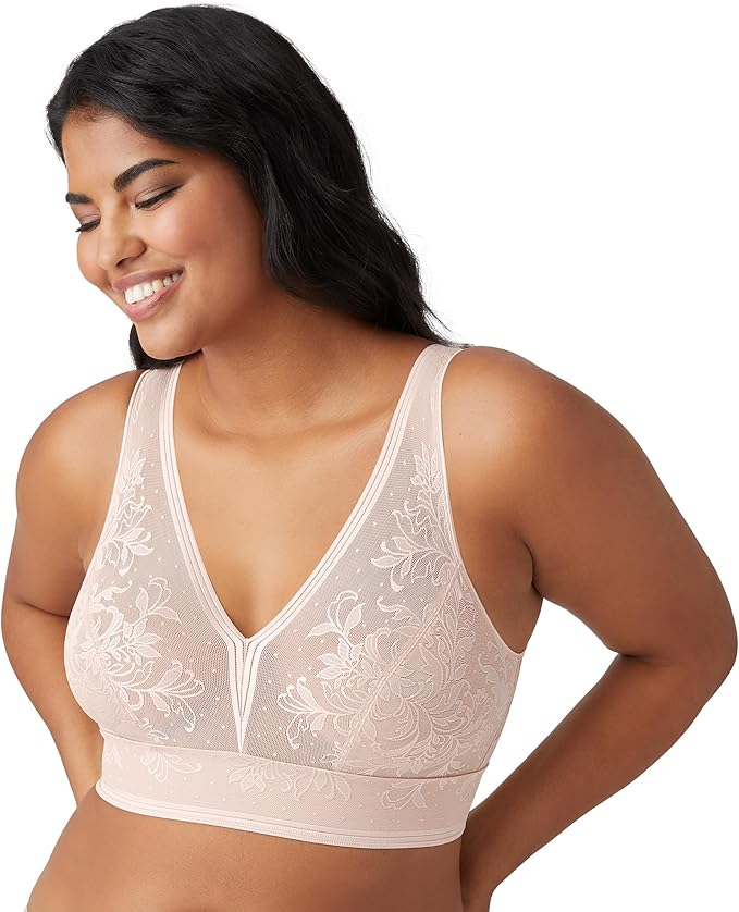 WACOAL Net Effect Soft Cup Bra ROSE DUST 34