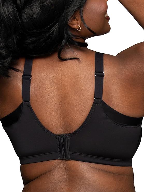 VANITY FAIR Beauty Back Bra with Extended Side & Back Smoothing BLACK 44C