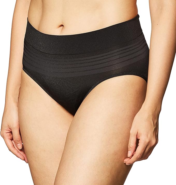 WARNER'S Dig-Free Comfort Waist Smooth and Seamless Hipster BLACK M