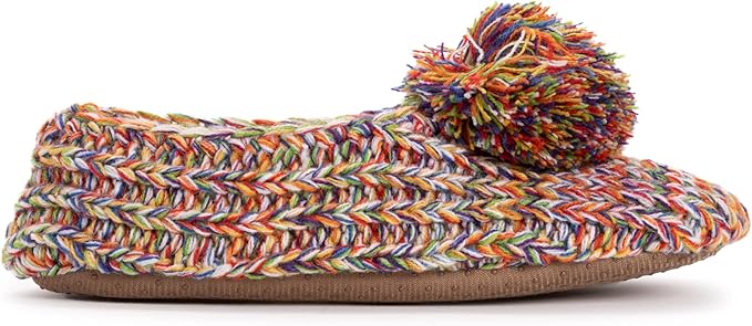 MIUK LUKS Ballerina Slippers RAINBOW S