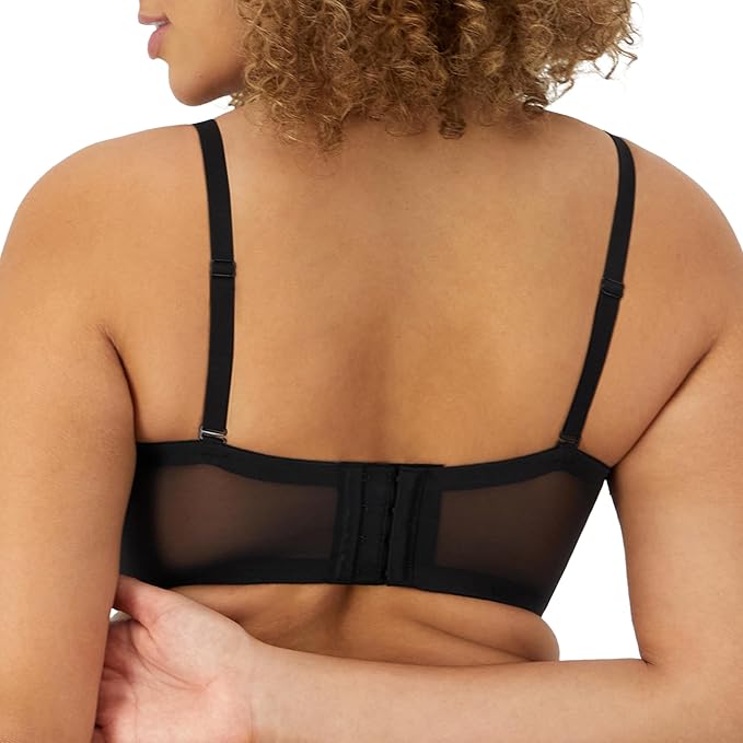 MAIDENFORM Lace Bralette, Padded Longline Bralettes BLACK 40C