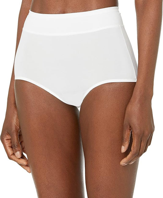 WARNER'S Hi Cut Brief Panty WHITE L