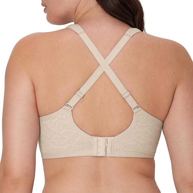 BALI T-Shirt Coolest Smoothing Underwire Convertible Bra NUDE 38D