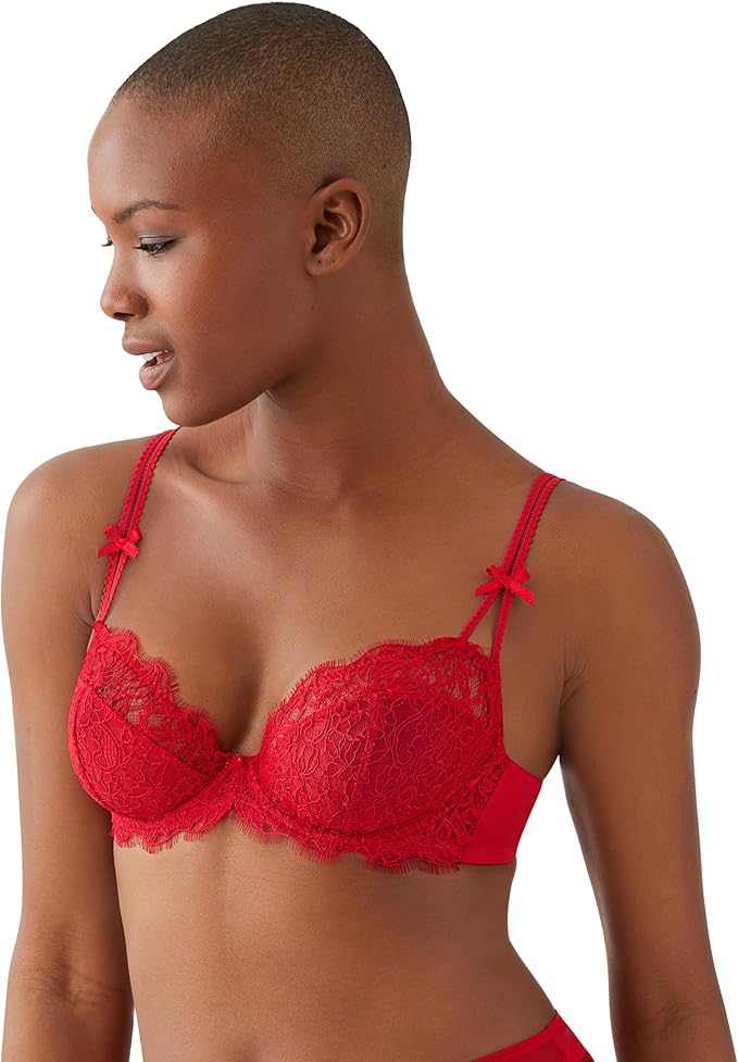 B.TEMPT´D Unlined Lace Demi Contour Underwire Bra RED 34B