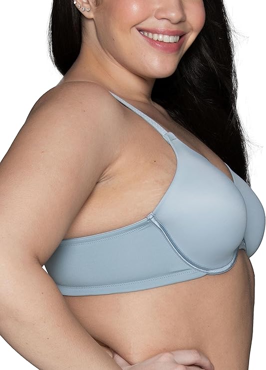 NWD VANITY FAIR Full Figure Beauty Back Smoothing Bra BLUE 42C