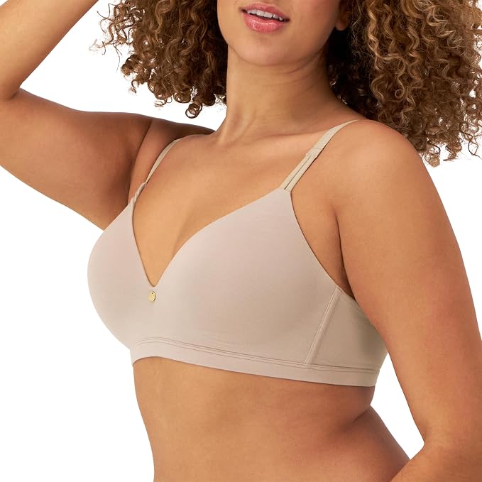 MAIDENFORM Everyday Luxe T-Shirt Wireless Bra EVENING BLUSH 38C