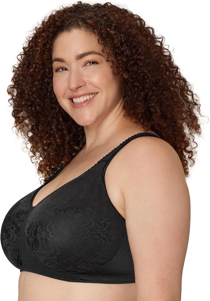 PLAYTEX Wireless Bra, 18 Hour Plus-Size Bras Available BLACK 48B