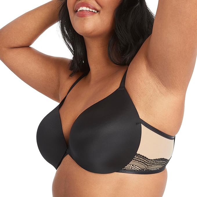 MAIDENFORM The Lift Lace Demi Push-Up Bra BLACK 36D