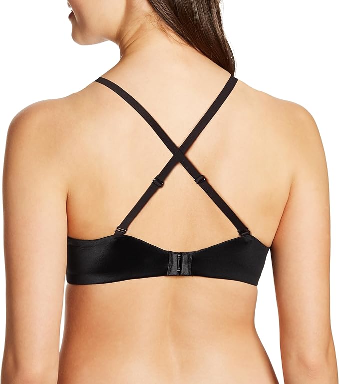 MAIDENFORM Underwire Bra, Natural Boost Demi Push-Up T-Shirt Bras BLACK 38C