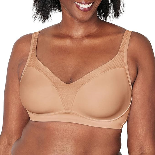 PLAYTEX Bounce Control, Coverage Convertible Wireless T-Shirt TAUPE 38DDD