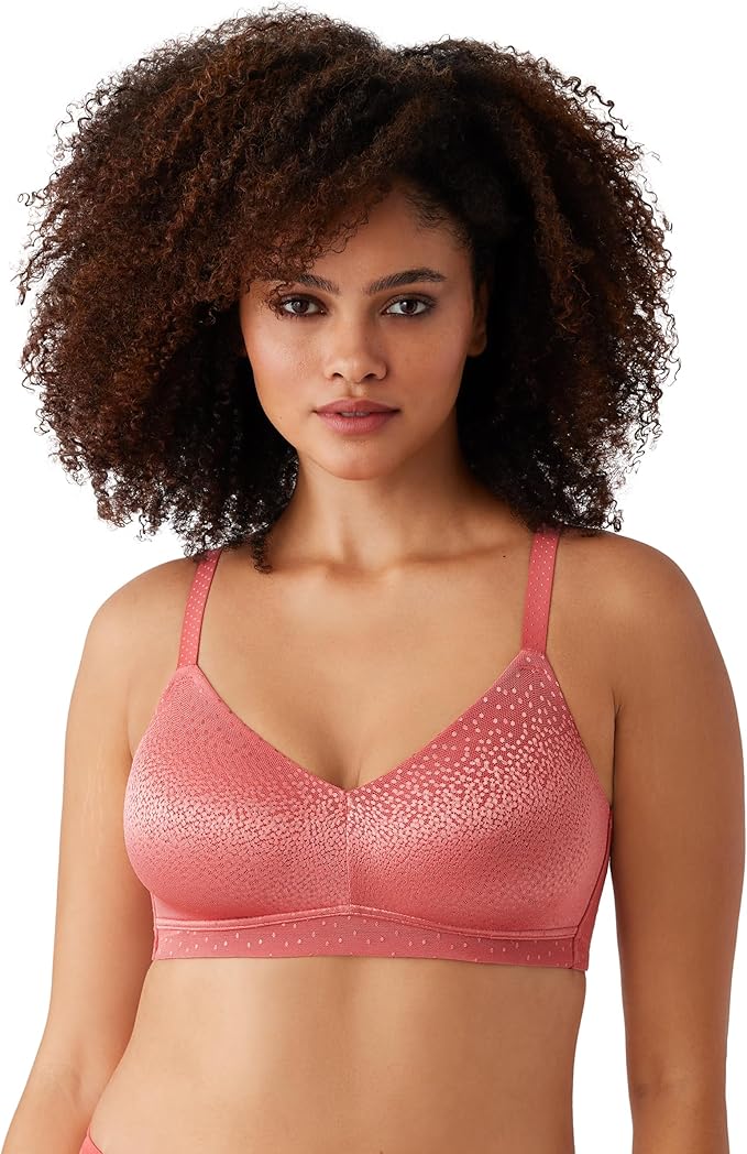 WACOAL Back Appeal Wire-Free Bra PINK 38DD