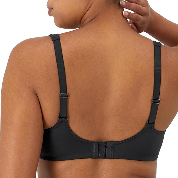 BALI One Smooth U Ultra Light Minimizer Underwire Bra BLACK 36DD