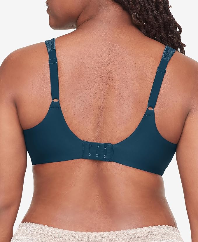 OLGA Sheer Leaves Minimizer Bra DEEP TEAL 36C