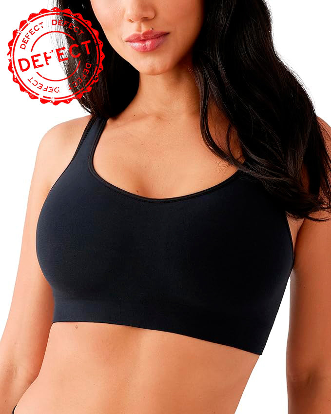 NWD WACOAL Feeling Flexible Seamless Full Busted Bralette BLACK 2XL