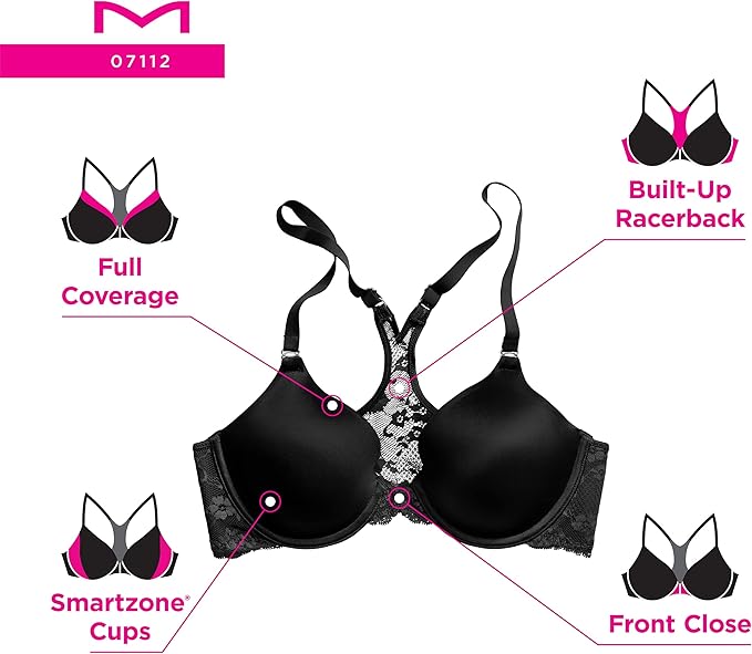 NWD MAIDENFORM Racerback Bra with Shaping & Support Underwire Bras WHITE 34B