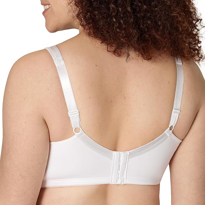 PLAYTEX Wireless Bra 18 Hour Plus-Size T-Shirt Bras Available WHITE 46B