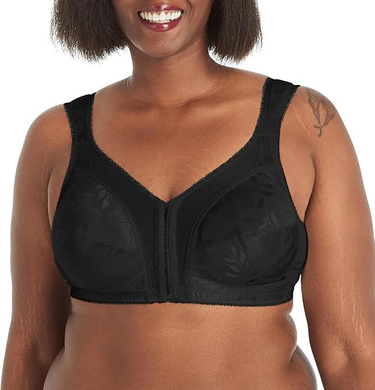 PLAYTEX 18 Hour Front-Close Wireless Bra BLACK 38DD