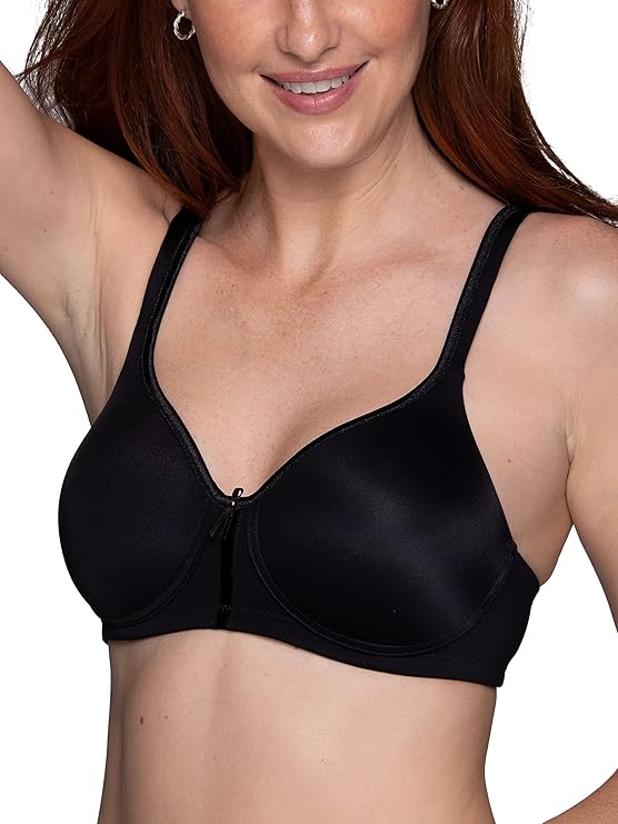 VANITY FAIR 2-Way Convertible Straps, Body Caress Full Coverage BLACK 38C