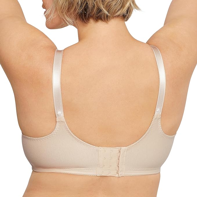 BALI Double Support Wireless Bra Full-Coverage Cotton T-Shirt Bra SOFT TAUPE 38C